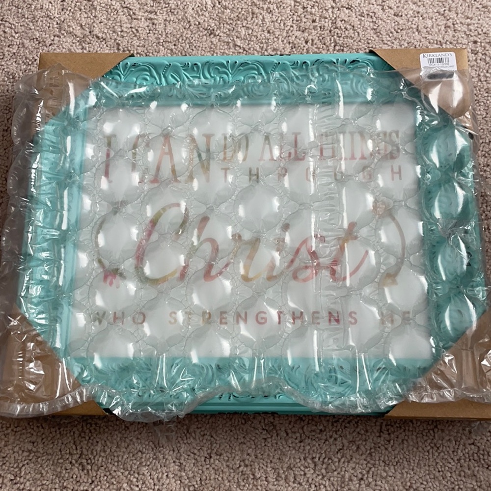 Bible quote wall decor from Kirkland’s